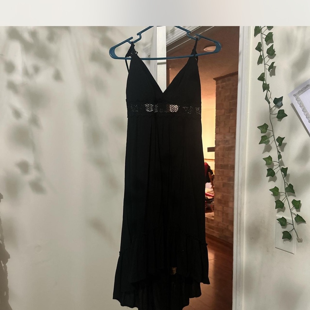 Chic Black High-Low Dress